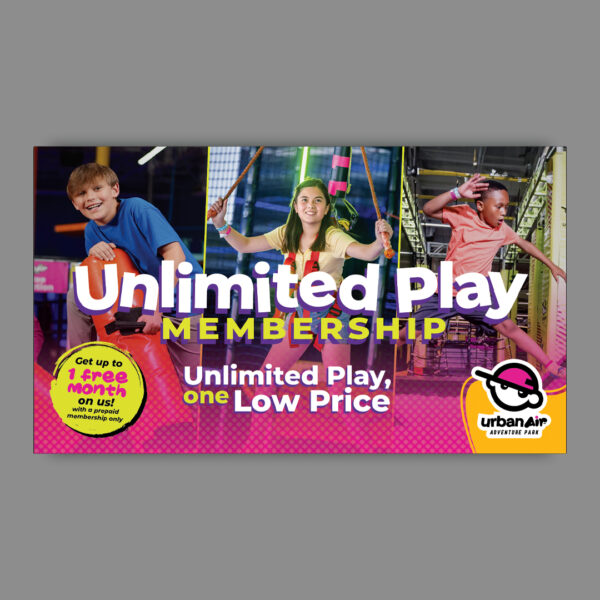 Unlimited Play Membership Napkin Insert