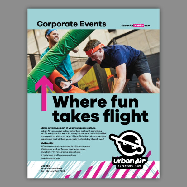 Group Sales Flyer - Corporate Events