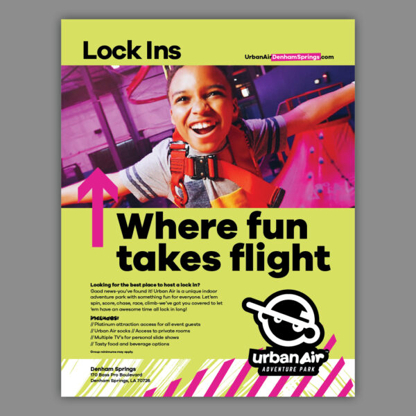 Group Sales Flyer - Lock Ins