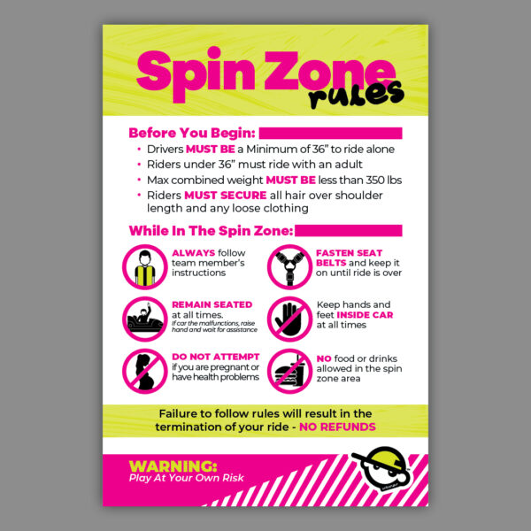 Spin Zone Rules