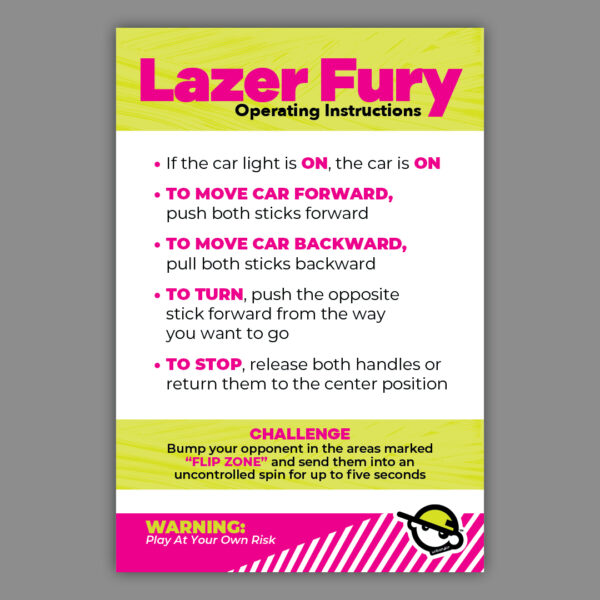 Lazer Fury Opp Instructions