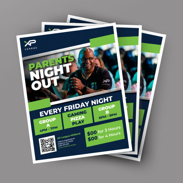 Parent's Night Out Flyers