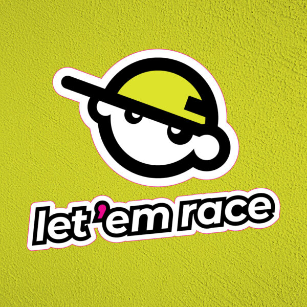 UA Party Room Wall Graphic - Let Em Race Stacked