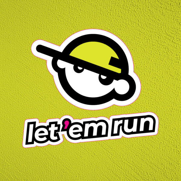 UA Party Room Wall Graphic - Let Em Run Stacked