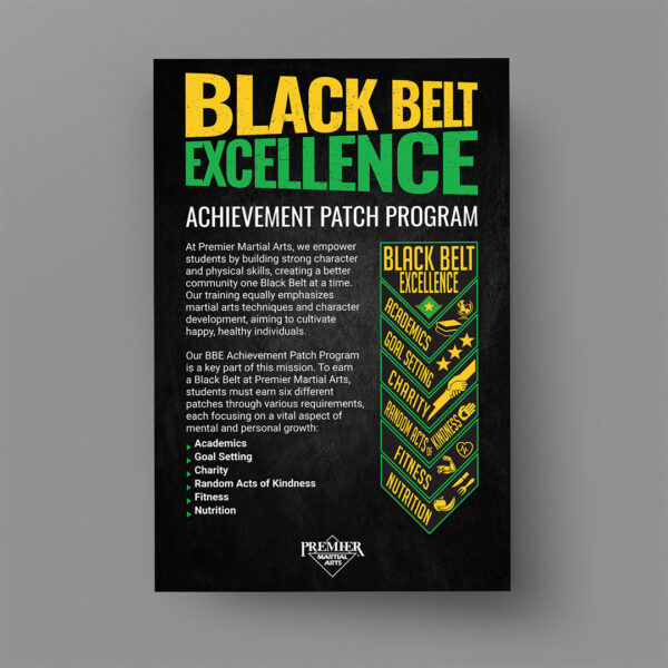 PMA Black Belt Excellence Patch Poster