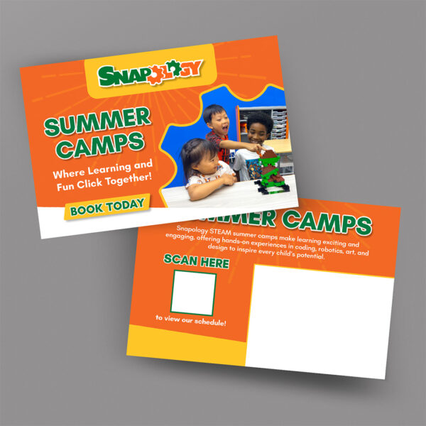 Snap Summer Camps Postcard Mailer