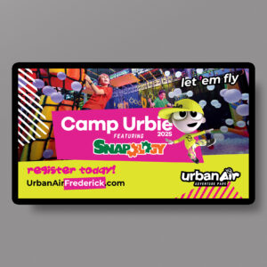 Camp Urbie and Snapology TV Screen 2025