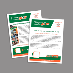 Snapology Partner Event Flyer Templates