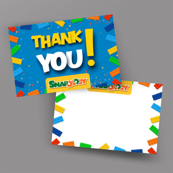 Snapology Birthday Thank You Card