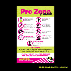 Pro Zone Rules (Florida)