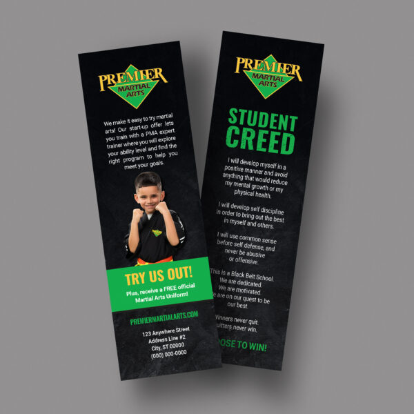 PMA Bookmark – Student Creed