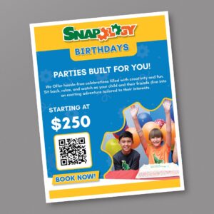 Snapology Birthday Flyer