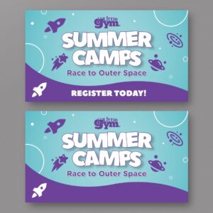 Summer Camps Race to Outer Space TV Screen