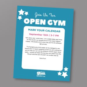 TLG Open Gym Flyer