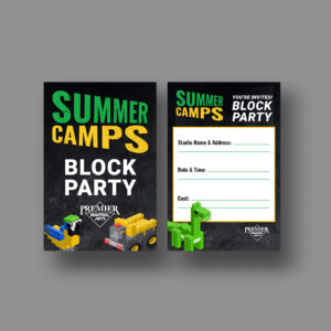PMA Summer Camps – Block Party – Invite Card