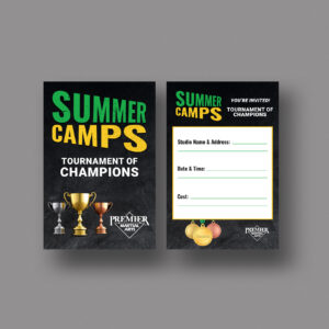 PMA Summer Camps – Tournament of Champions – Invite Card