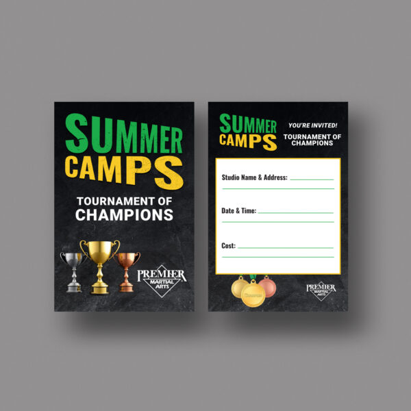 PMA Summer Camps – Tournament of Champions – Invite Card