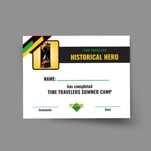 PMA Summer Camps – Time Travelers – Certificate