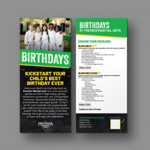 PMA Birthdays Rack Card