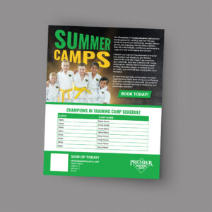 PMA Summer Camps Schedule Flyer