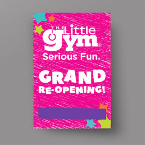 TLG Grand Re-Opening Window Poster
