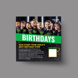 PMA Birthdays Window Cling - 16x16