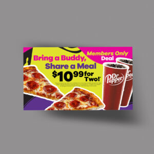 UA Summer Cafe Deal Napkin Insert