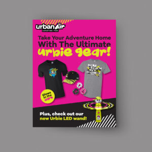 Urbie Merchandise 2025 Update Counter Card