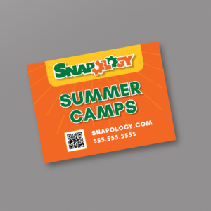 Snapology Custom Yard Sign