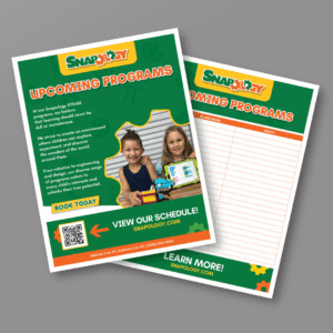Snapology Upcoming Programs Flyer