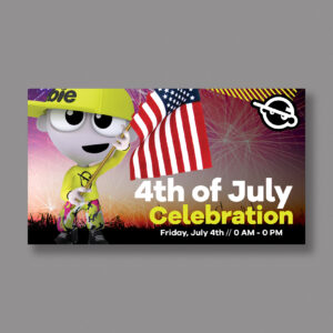UA Fourth of July TV Screen