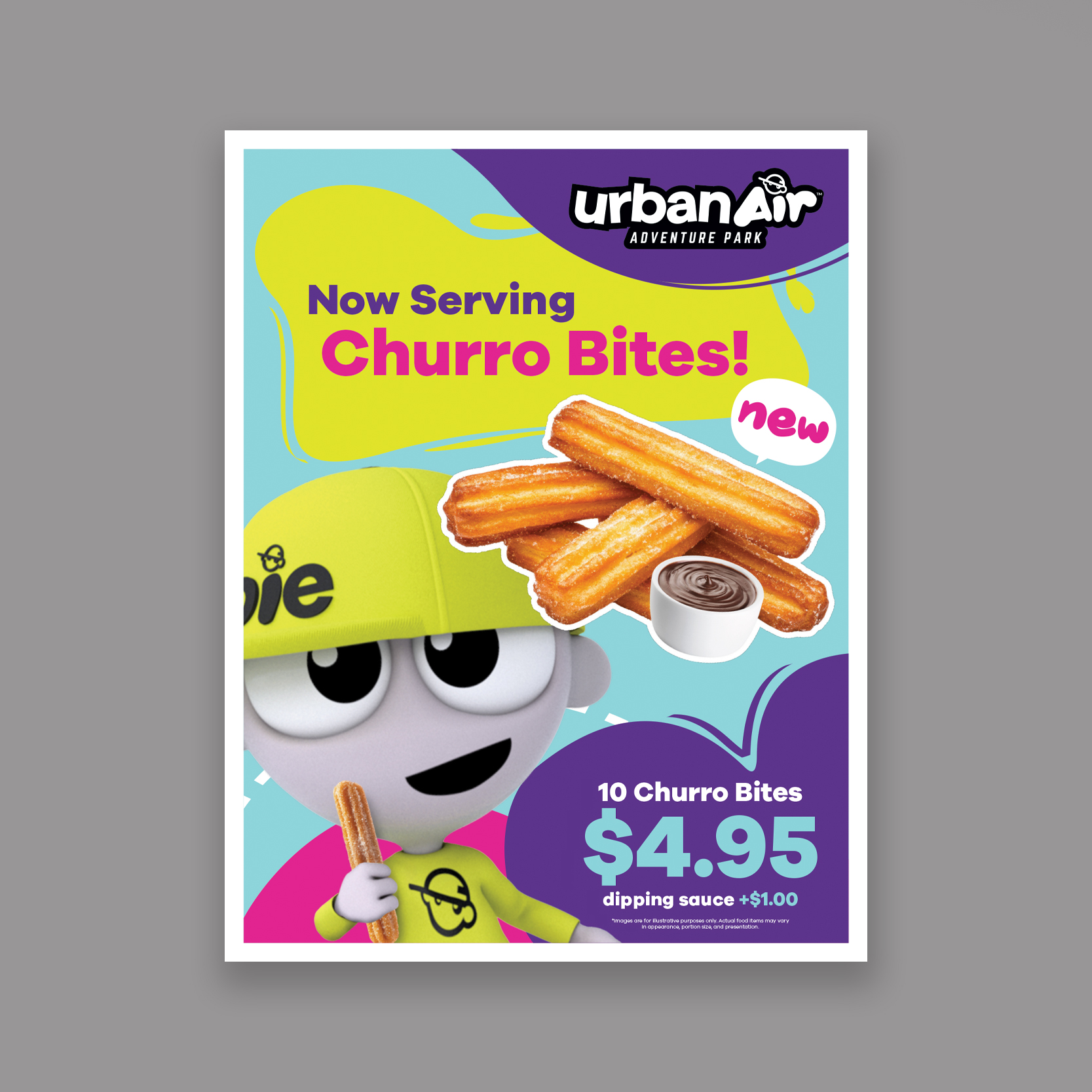 UA Churro Bite Counter Card