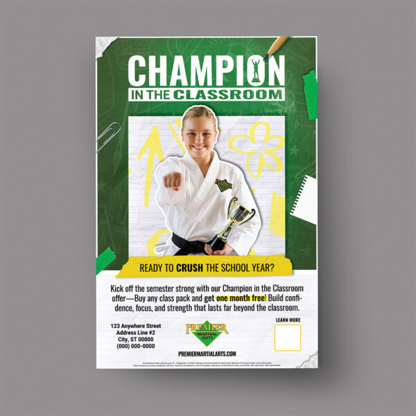 PMA Champion in the Classroom 24x36 Window Cling