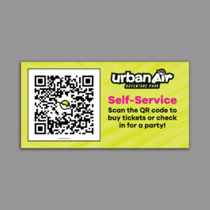 POP Entry Sign - Self Service QR code