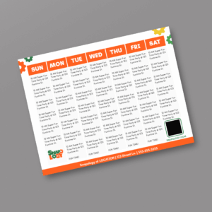 Snapology Weekly Calendar Flyer