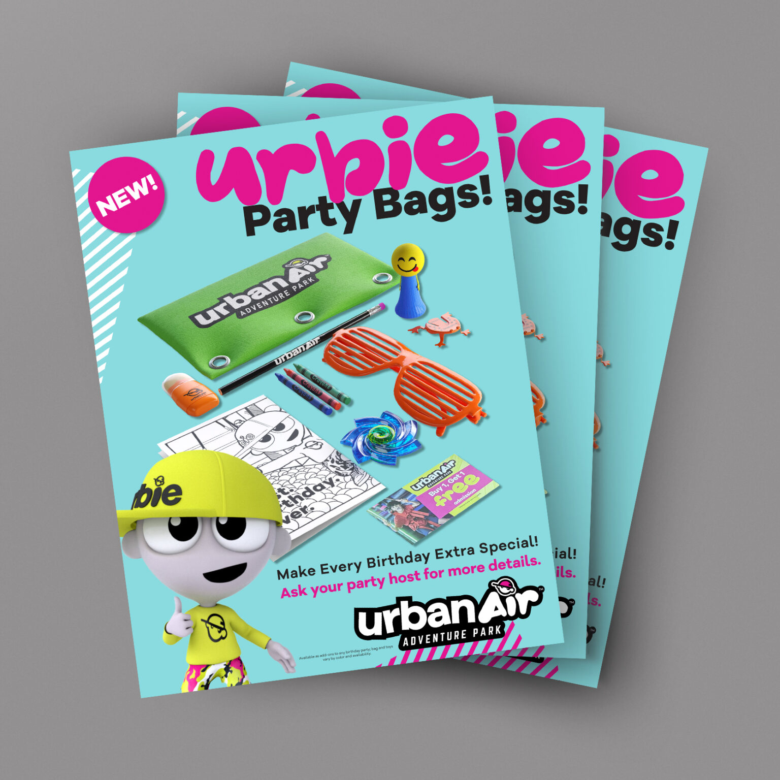 Birthday Party Merch Bags