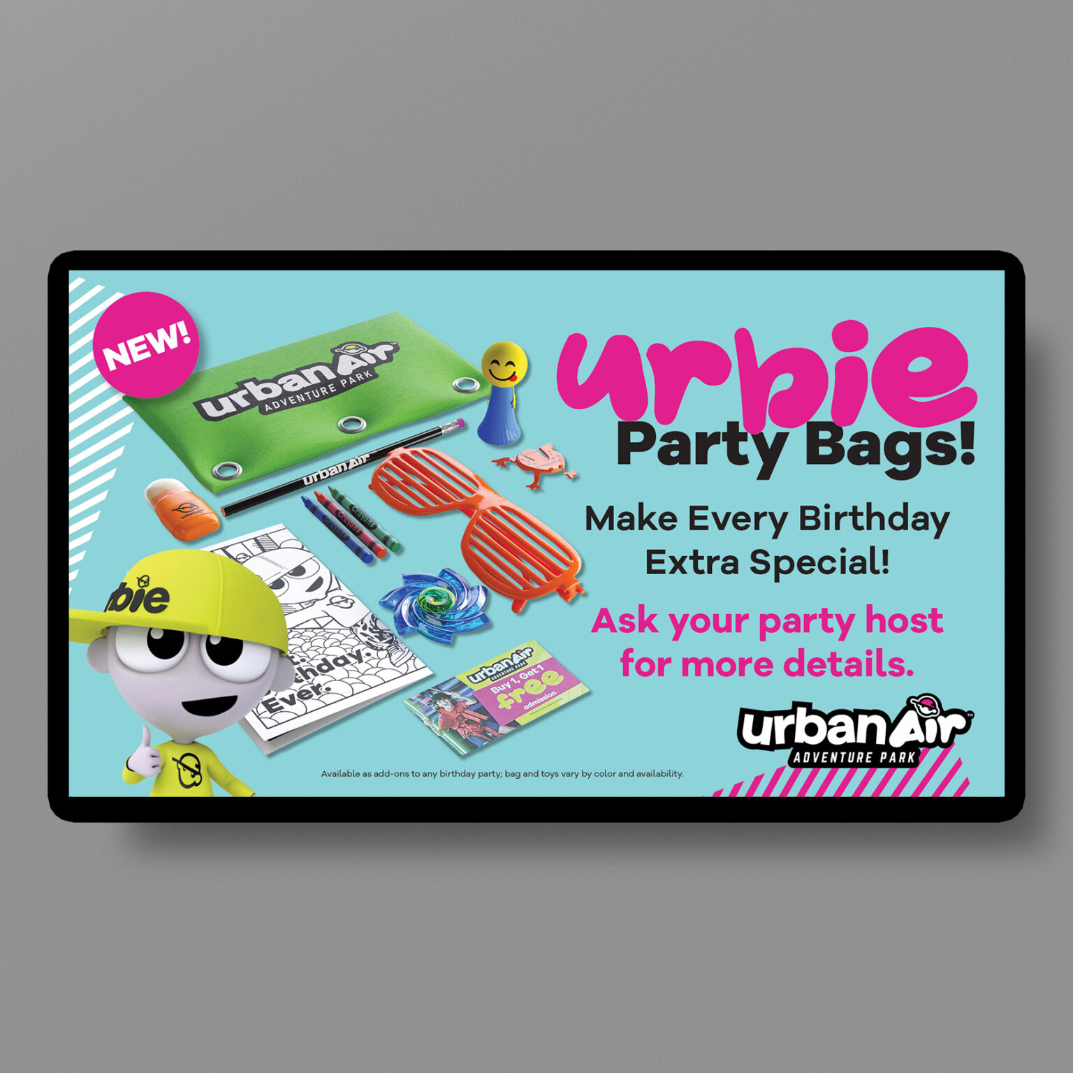 Birthday Party Merch Bags