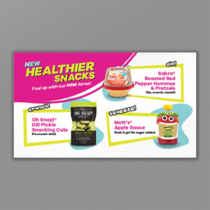 Healthier Snack Launch 2025 Napkin Insert