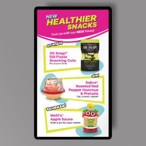 Healthier Snack Launch 2025 Vertical TV Screen