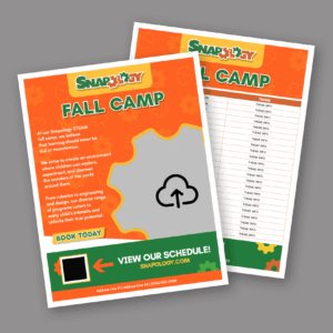 Snapology Fall Camp Flyer