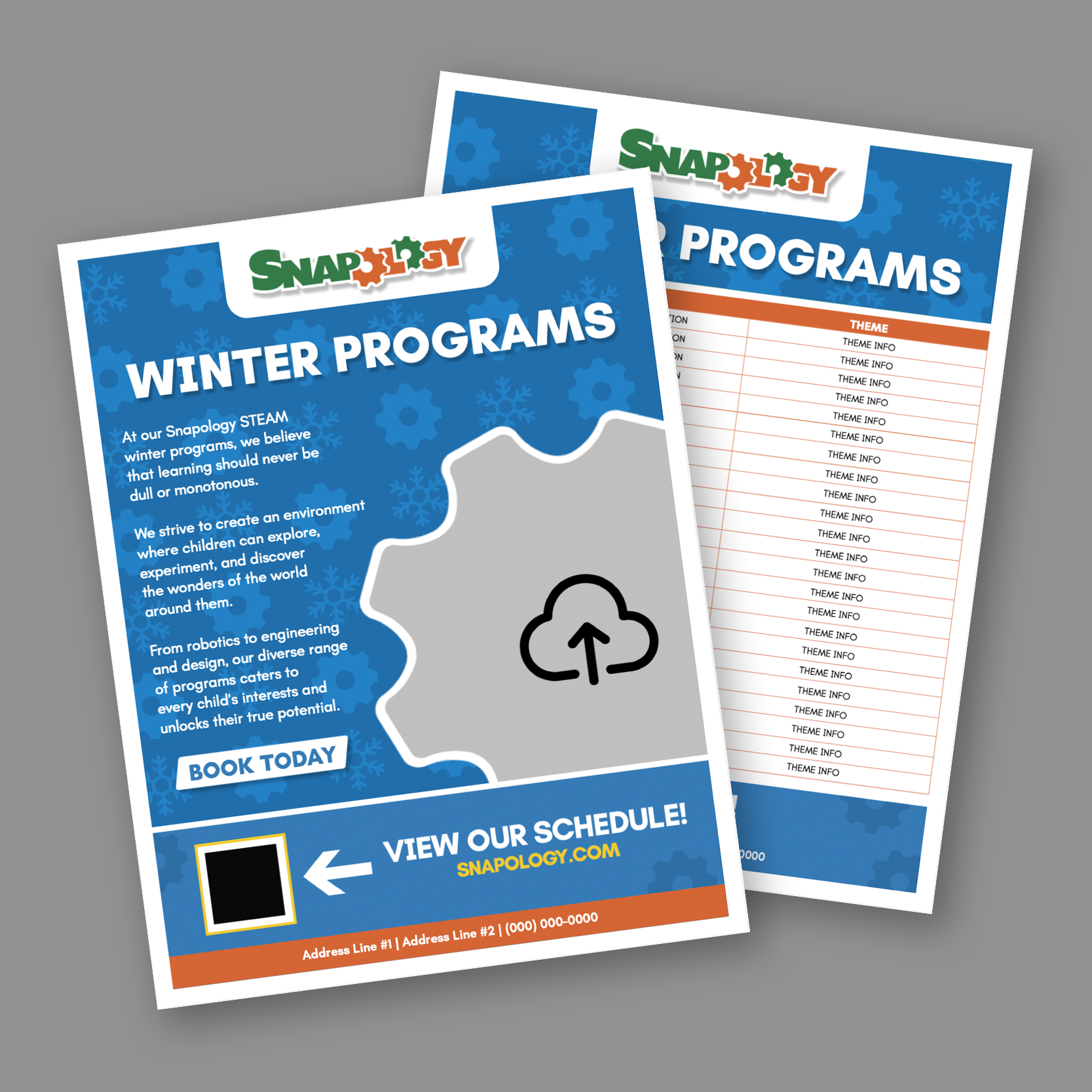 Snapology Winter Programs Flyer