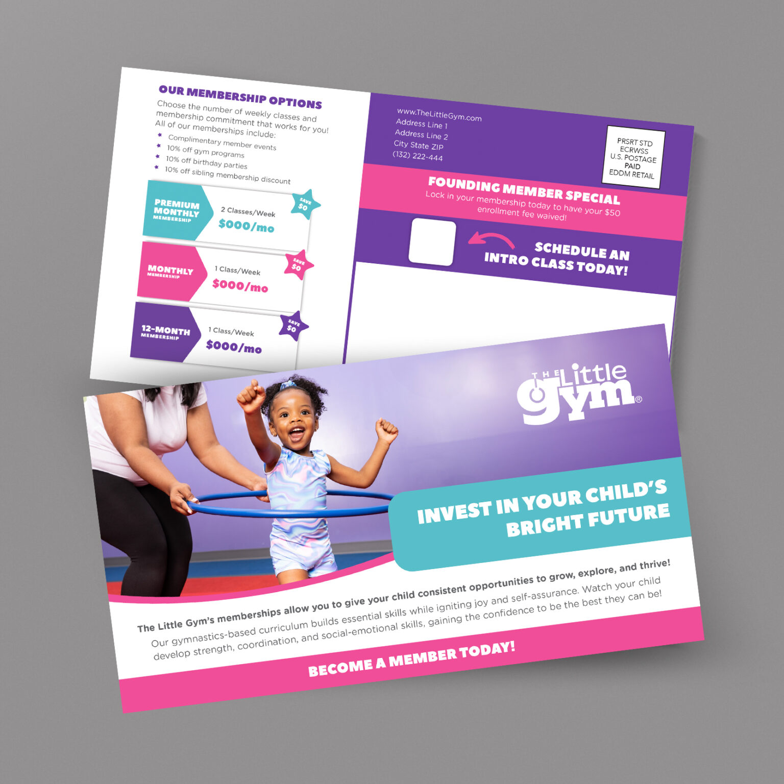 The Little Gym Founding Members Postcard Mailer EDDM