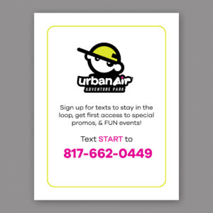 UA Text Signup Sign