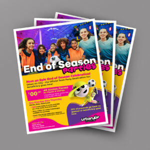 End of Season Parties - Flyer