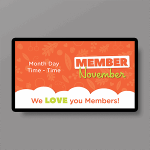 Member November TV Screen