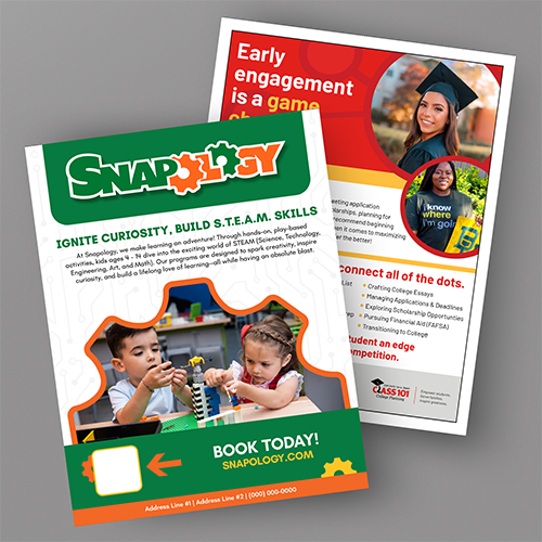 Snapology/Class 101 Cobranded General Flyer