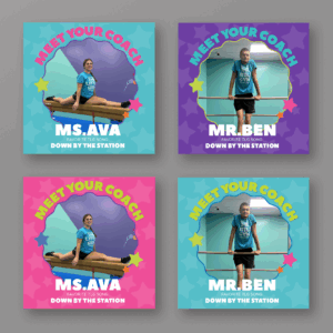 The Little Gym Meet Your Coach Custom Social Post