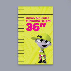 Urban Air - Slide Height Sign 36"