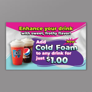 UA Cold Foam Napkin Insert - $1.00