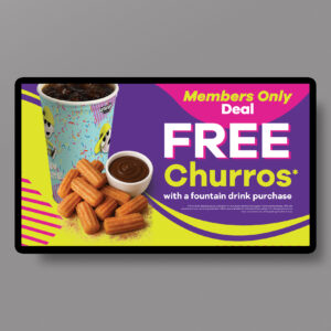 UA Members Only Free Churros Horizontal TV